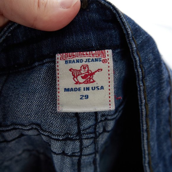 True Religion Lightly Distressed Low-Mid Rise Jeans Women's Size 29 - Picture 9 of 11